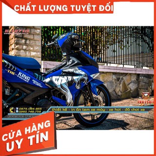 TEM TRÙM EX150 XANH TRẮNG