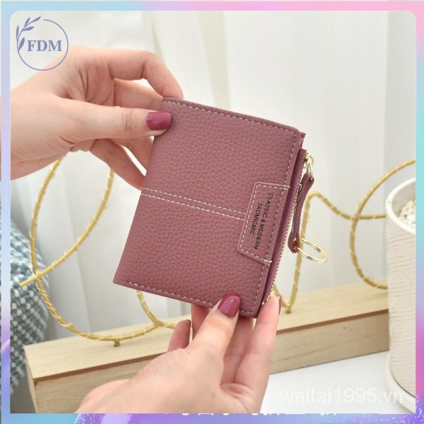 Ví ngắn đa năng thiết kế đơn giản hợp thời trang