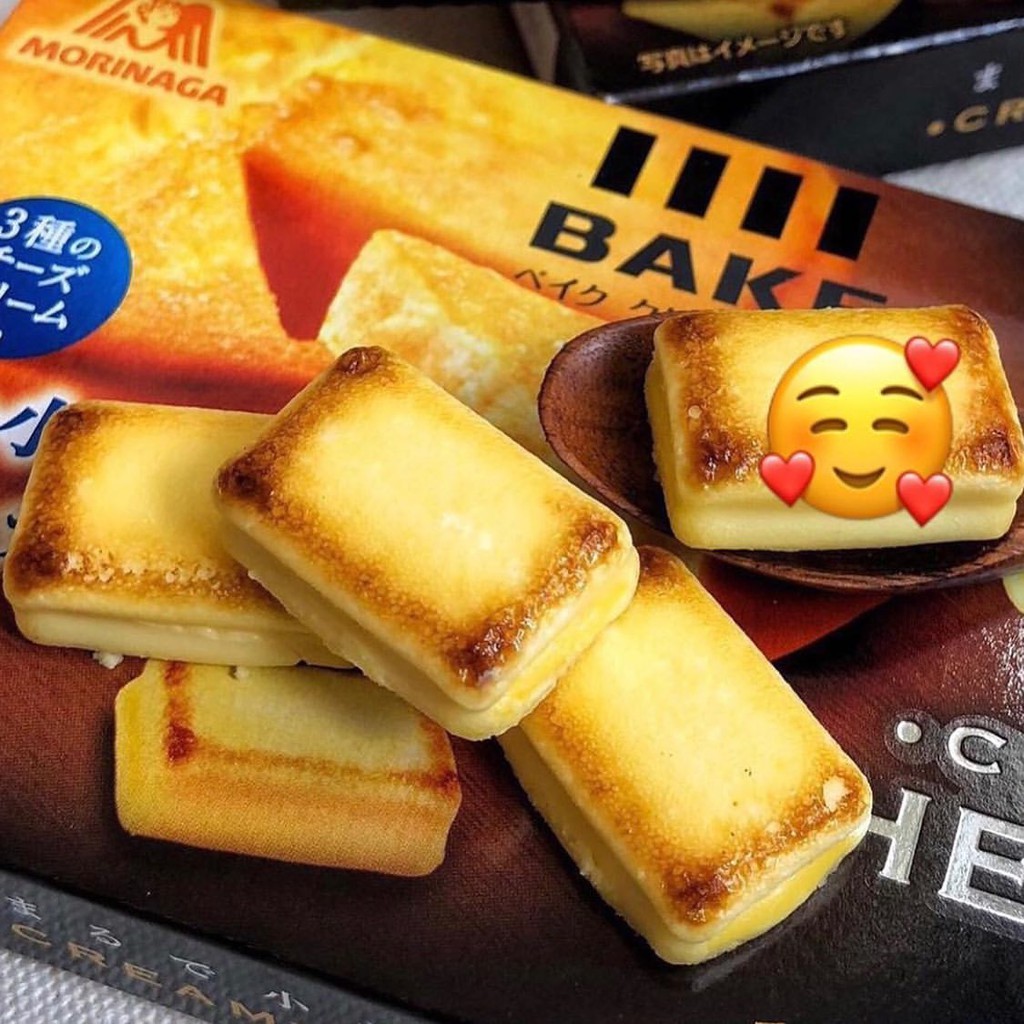 [DATE 01/2022] Bánh phô mai nướng Cheese Bake Morinaga Nhật Bản hộp 45g