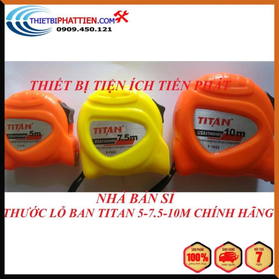 FREESHIP Thước Cuộn Lỗ Ban TITAN Full Size Từ 5m - 7.5m -10m Cao Cấp(Chính Hãng)