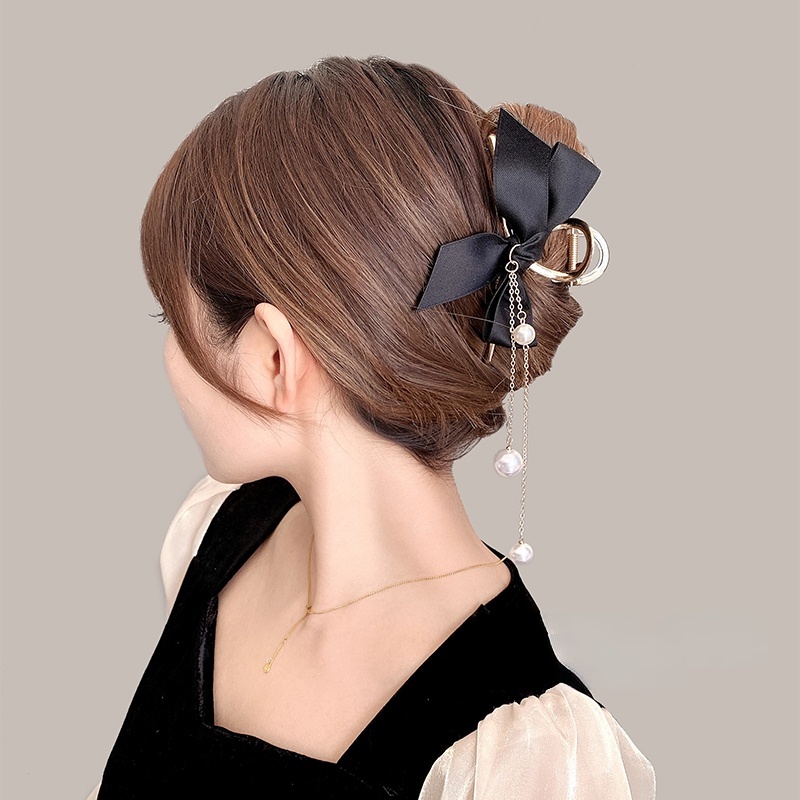 Kẹp Tóc Hình Nơ Phối Tua Rua Thời Trang 2022