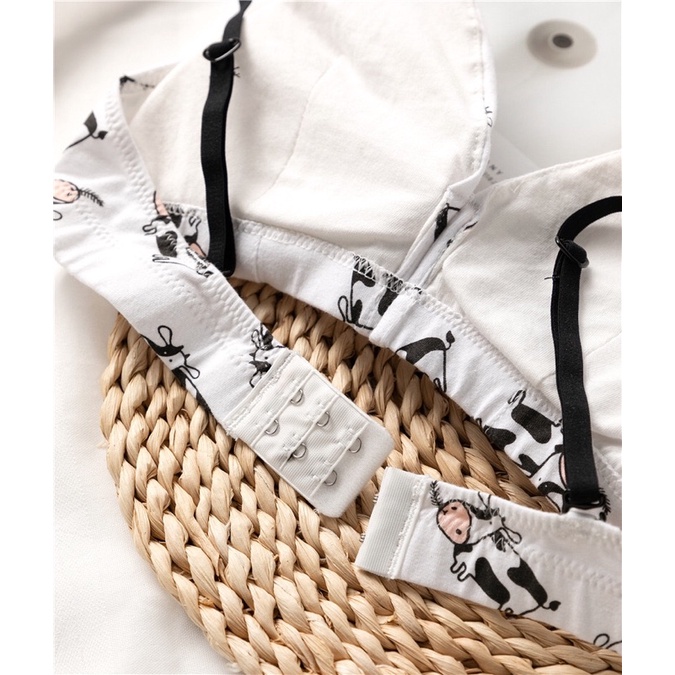 Bộ đồ lót, set đồ lót nữ, bộ đồ chíp nữ không gọng hình bò sữa phong cách Nhật Bản, Hàn Quốc | BigBuy360 - bigbuy360.vn