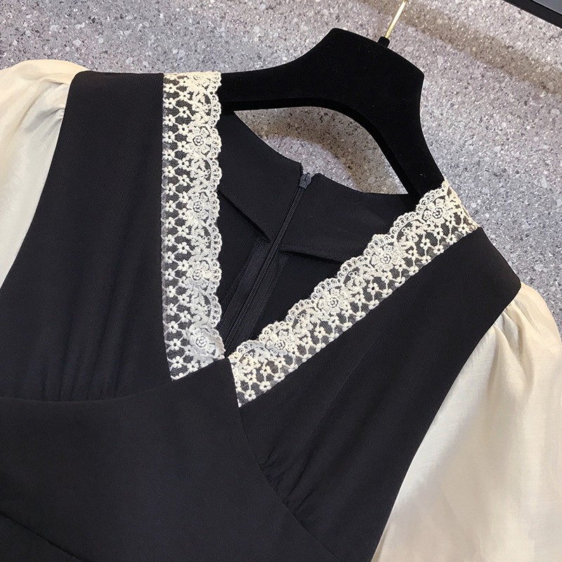 🌸Hàng Order🌸 Váy Bigsize Cổ Ren Tay Voan Dáng Bồng Tiểu Thư Dịu Dàng 🌸Hàng Quảng Châu | BigBuy360 - bigbuy360.vn