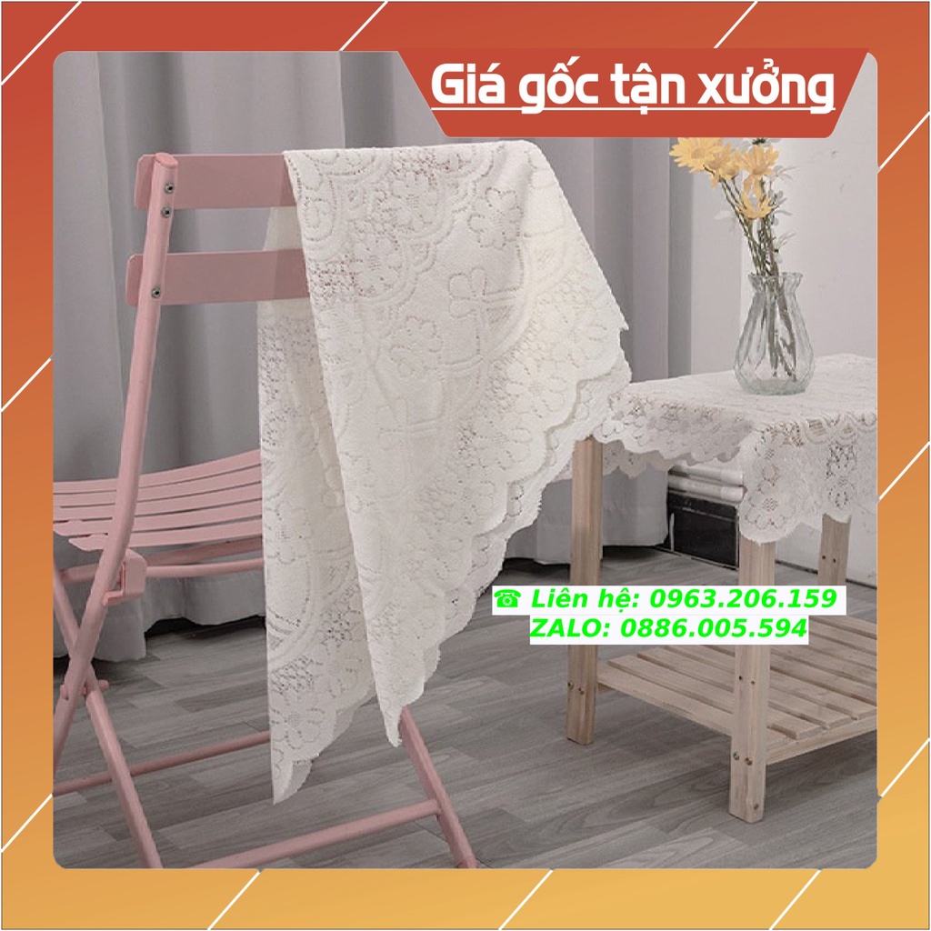 [HOT] Khăn Trải Bàn Trắng Vuông, Chữ Nhật, Tròn Ren Hoa Trang Trí Chụp Ảnh Siêu Đẹp