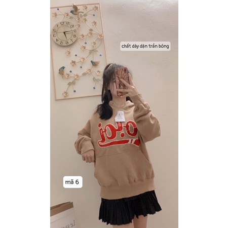 (7mã)Áo nỉ hoodie nữ form rộng phong cách unisex chất dày dặn