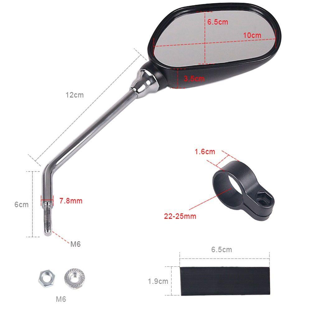 1 Cặp Gương Chiếu Hậu Xoay 360 Độ Gắn Tay Lái Xe Đạp MTB