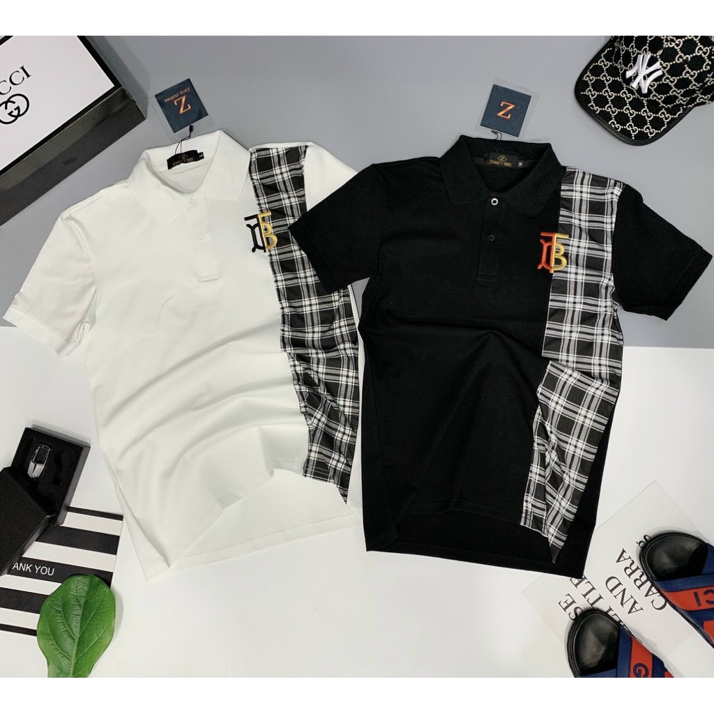 Áo thun nam ngắn tay cổ polo cao cấp giá rẻ thêu logo BBR vải cotton xịn co giãn không xù không nhăn VBSHOP006