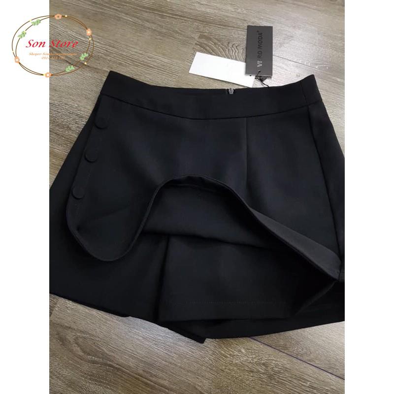 Quần giả váy vạt phối 3 hàng cúc | BigBuy360 - bigbuy360.vn