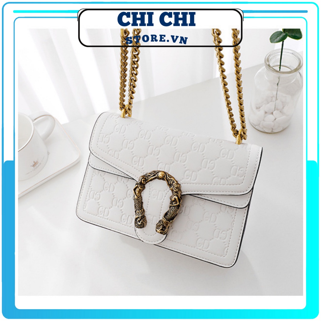 Túi Xách Nữ Đeo Chéo Công Sở Mini Khóa Hình Đầu Rồng Cao Cấp ChiChi Store