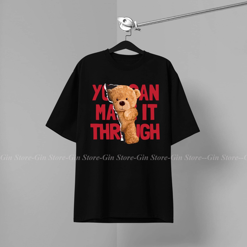 Áo thun hình GẤU HOTTREND BEST SELLER Cotton Co giãn 2 chiều