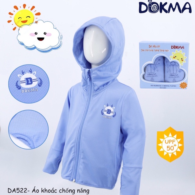 Áo khoác chống nắng dokma cho bé từ 1-5 tuổi