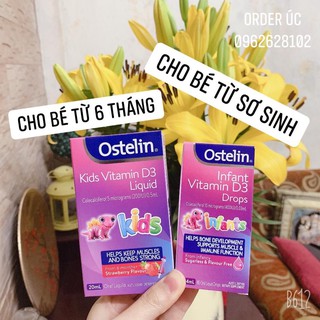 CHAI OSTELIN VITAMIN D3 DẠNG NƯỚC VÀ NHỎ GIỌT CHO BÉ