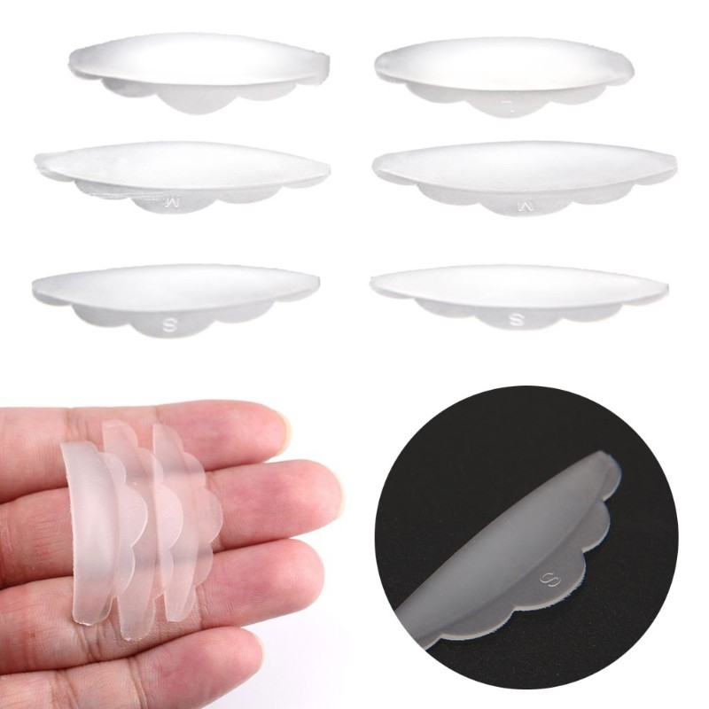 (Hàng Mới Về) Bộ 6 Miếng Silicone Hỗ Trợ Nâng Và Uốn Cong Lông Mi