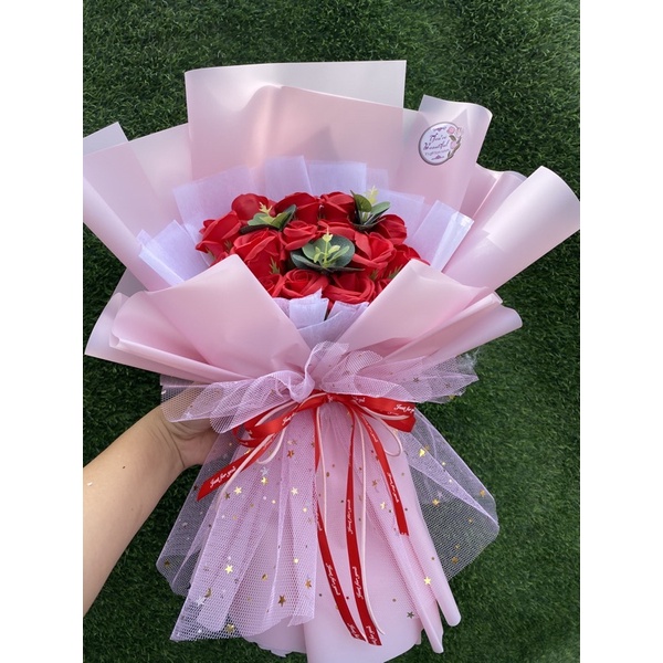 Quà sinh nhật, valentine , 8/3 . Hoa sáp cao cấp 15 bông