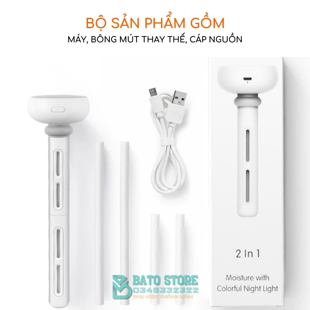 Máy Phun Sương Tạo Ẩm Có Magic M8 Có Led RBG Đổi Màu Cho Phòng Ngủ, Otô, Vừa Tạo Đổ Ẩm Vừa Làm Đèn Ngủ