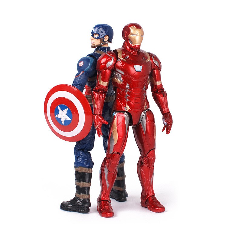 Mô hình Đội Trưởng Mỹ Captain America trong phim Civil War của Marvel - Có đế trưng bày