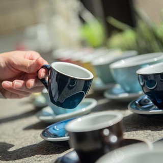 Ly Cà Phê Egg 80ml Espresso Cup & Saucer (Màu Potters) - Loveramics