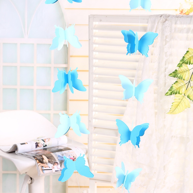 Dây Treo Trang Trí Hình Bướm 3D Bằng Giấy DIY