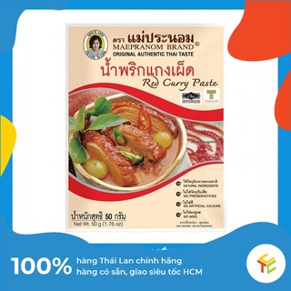 Gia vị cà ri đỏ thái lan - red curry paste thái lan 50g