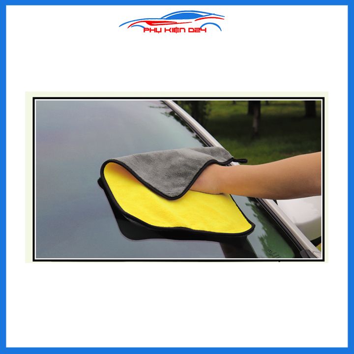 Khăn lau rửa vệ sinh ô tô 30x30cm microfiber siêu thấm siêu mịn