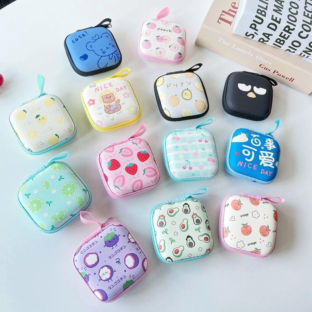 Hộp Đựng Tai Nghe / Dây Cáp USB Mini Chống Rơi Có Khóa Kéo