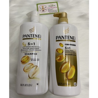 Dầu gội và dầu xả Pantene 5 in 1 Mỹ 1.13l