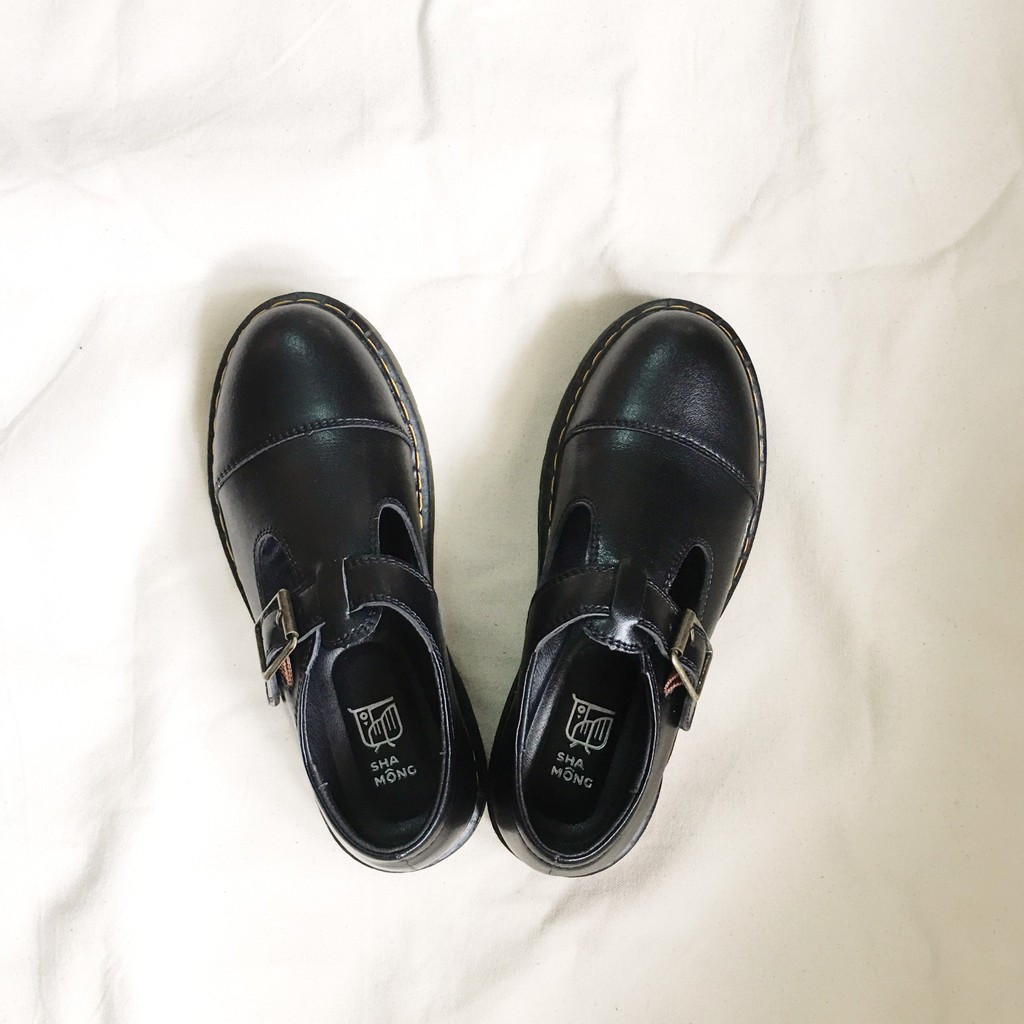 [Mã SKAMLTSM9 giảm 10% đơn 99K] Giày loafer quai ngang da thật Shamong vintage made in Vietnam bảo hành 1 năm mã S03