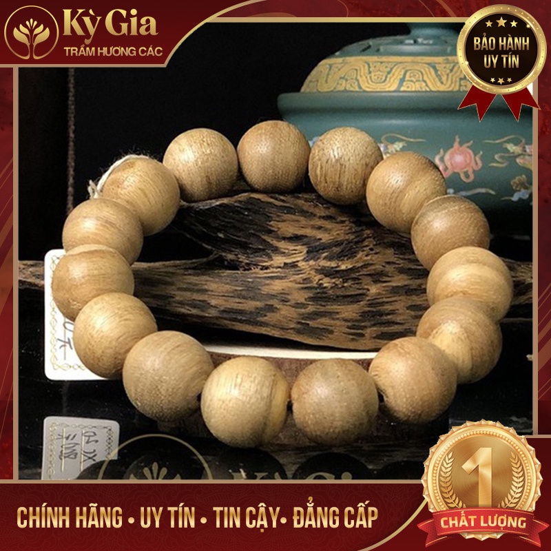 Vòng Tay Trầm Hương Kỳ Gia 14 Li