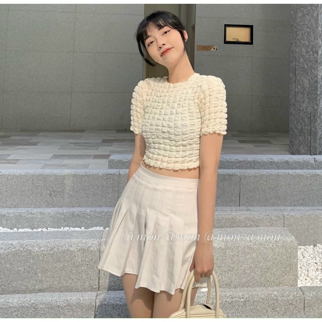 áo croptop xốp to đẹp mềm mịn dưới 45kg