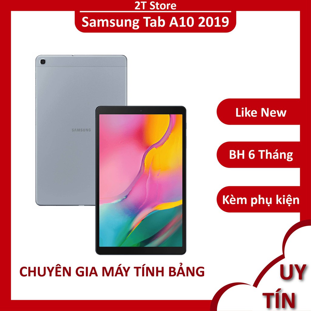 Máy tính bảng Samsung Tab A10 2019 Ram 3GB đẹp sang trọng bản Mỹ (Wifi+4G)