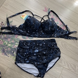 Bikini xanh big size 60-75kg
