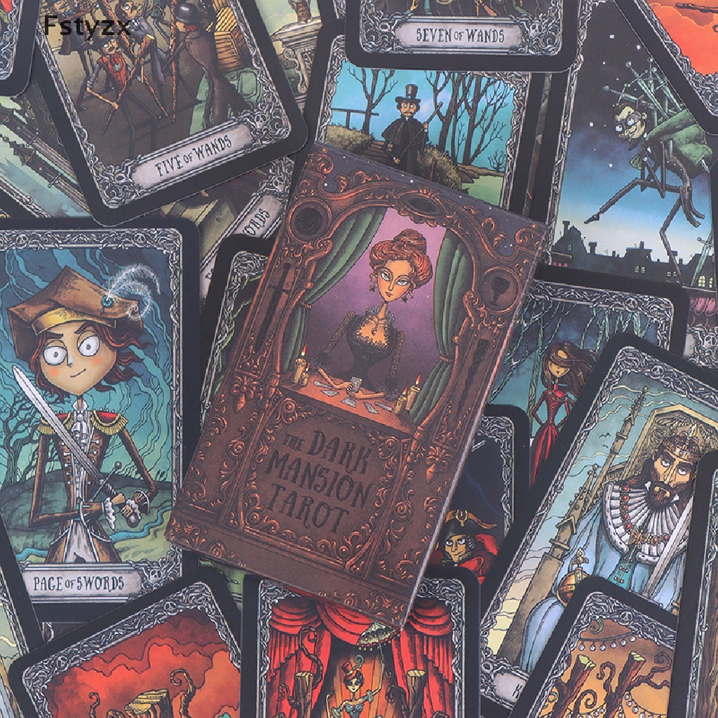 Fstyzx Dark Mansion Tarot Cards Oracle Cards Party Prophecy Divination Board Game Gift FY