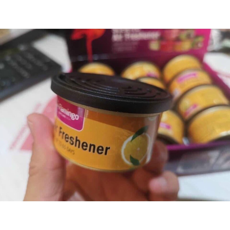 Sáp thơm chuyên khử mùi hôi ô tô với mùi dễ chịu Flamingo Air Freshener Coffee, hương nhài, hương cherry 50g