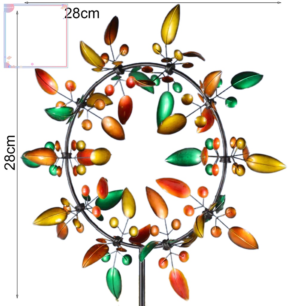 Chong Chóng Xoay Nhiều Màu Sắc Trang Trí Sân Vườn