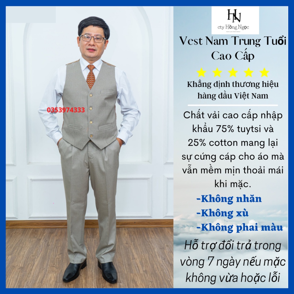 Áo gi le trung niên, áo lót gile