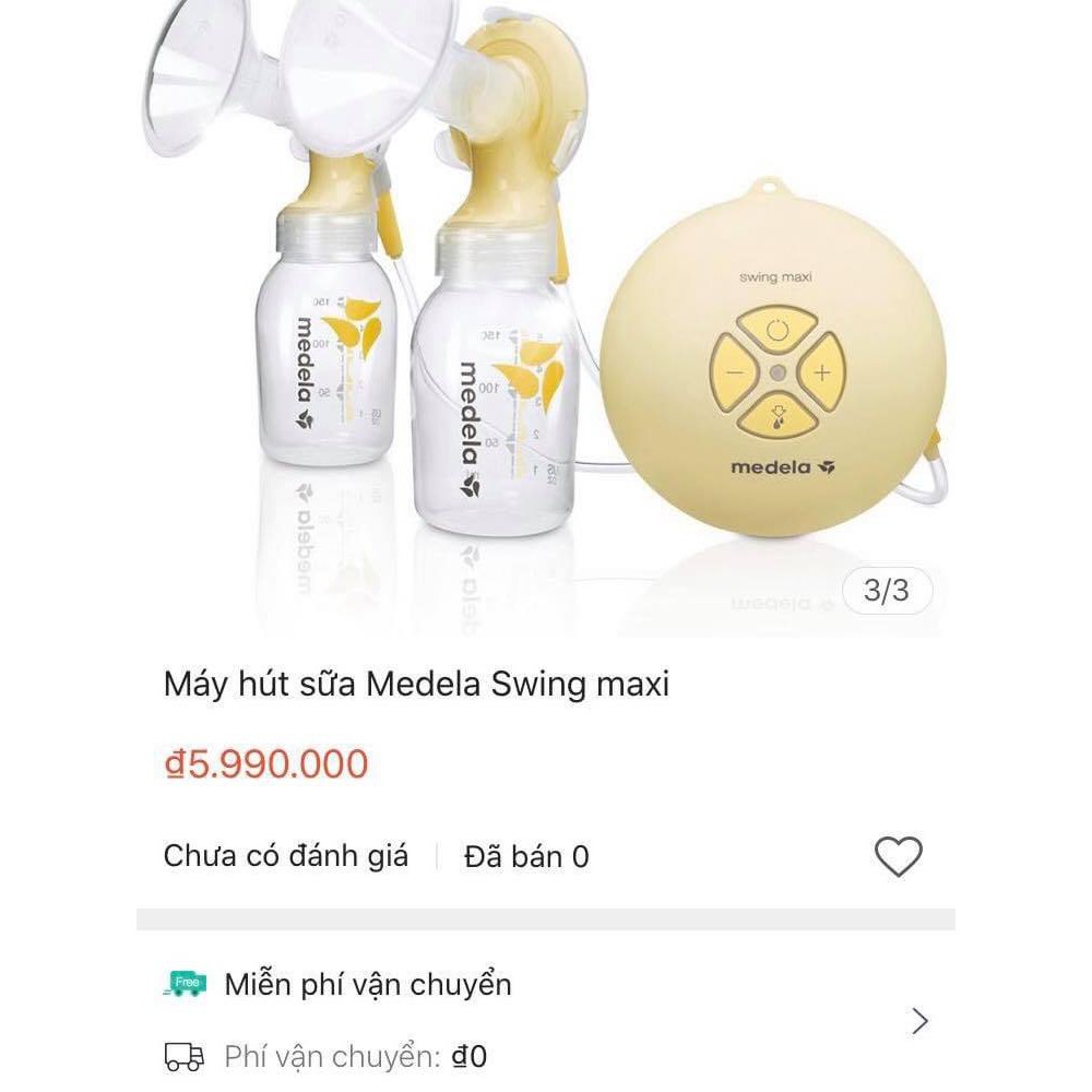 Thanh lý - Máy hút sữa xách tay Medela swing maxi