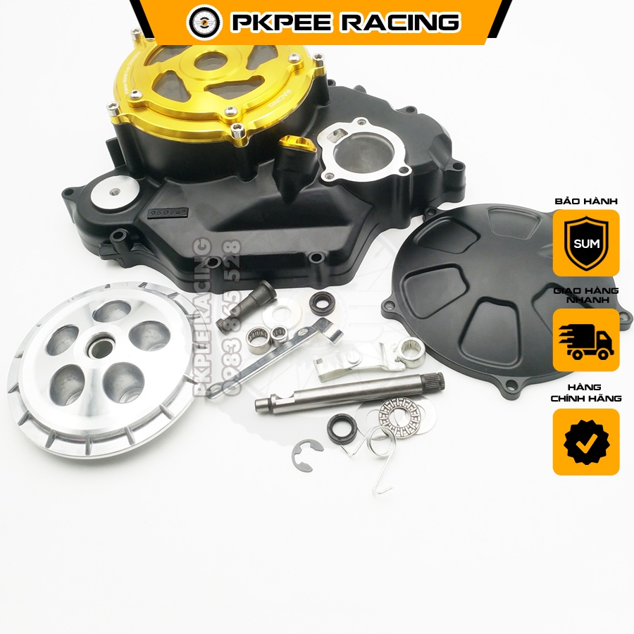 Full Bộ Lốc Nồi Sum Racing Cắt Côn Trực Tiếp Gắn Exciter 150 (Nắp Màu Mẫu K2 Giao Ngẫu Nhiên)