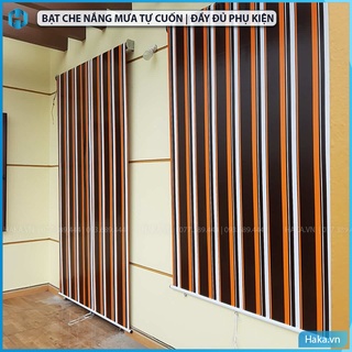 Bạt che nắng mưa tự cuốn giá rẻ, phụ kiện đầy đủ, che chắn nắng cho ban công, cửa sổ, hàng chính hãng thương hiệu Haka