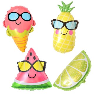 Bong Bóng Nhôm Hình Cây Kem / Dứa Hoạt Hình Vui Nhộn Trang Trí Tiệc Sinh Nhật