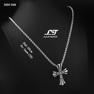 Dây chuyền thánh giá Chrome heart ver2 MDC068 Không đen không gỉ sét