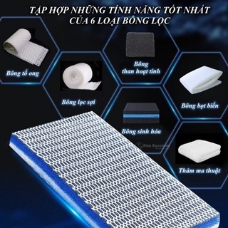  Tấm lọc 6D Lọc bụi vi sinh tích hợp 6 lớp lọc 