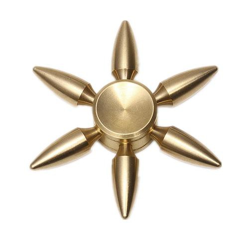 Con Quay Molecule Spinner Brass – Hình 6 Cánh Nhọn