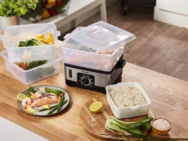 Kết quả hình ảnh cho Nồi hấp 3 tầng Silvercrest