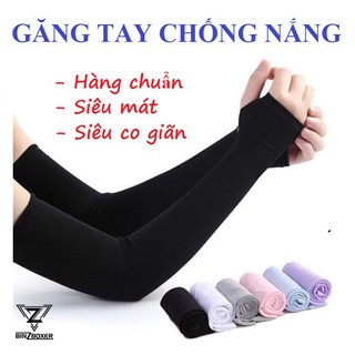 Găng Tay Dài Xỏ Ngón Chống Nắng Chống Tia UV Chất Liệu Vải Cao Cấp