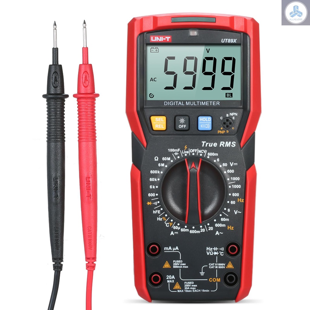 Đồng Hồ Vạn Năng Uni-T Ut89X 6000 Counts Màn Hình Lcd Ac / Dc