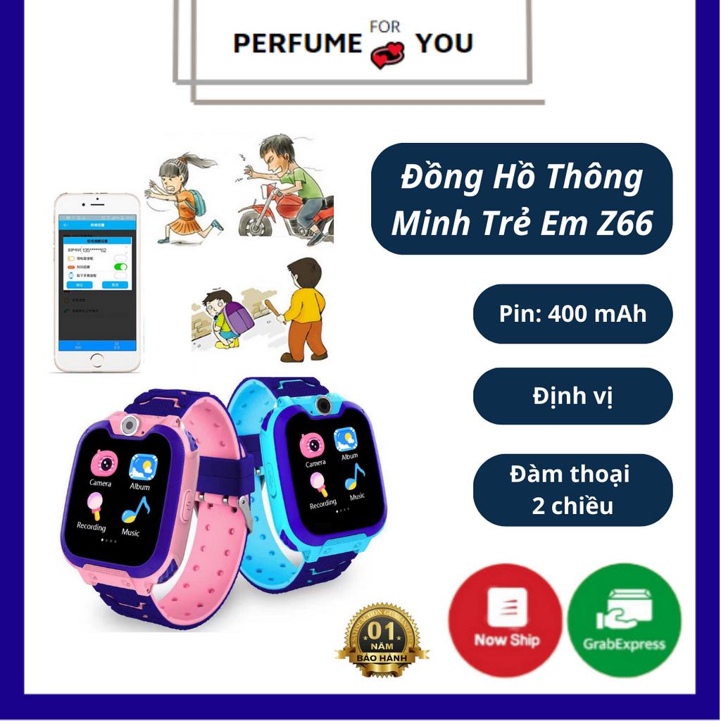 Đồng hồ định vị trẻ em Z66 (Bản chống nước), có thể nghe gọi đàm thoại 2 chiều, chụp ảnh và định vị khi trẻ đi lạc