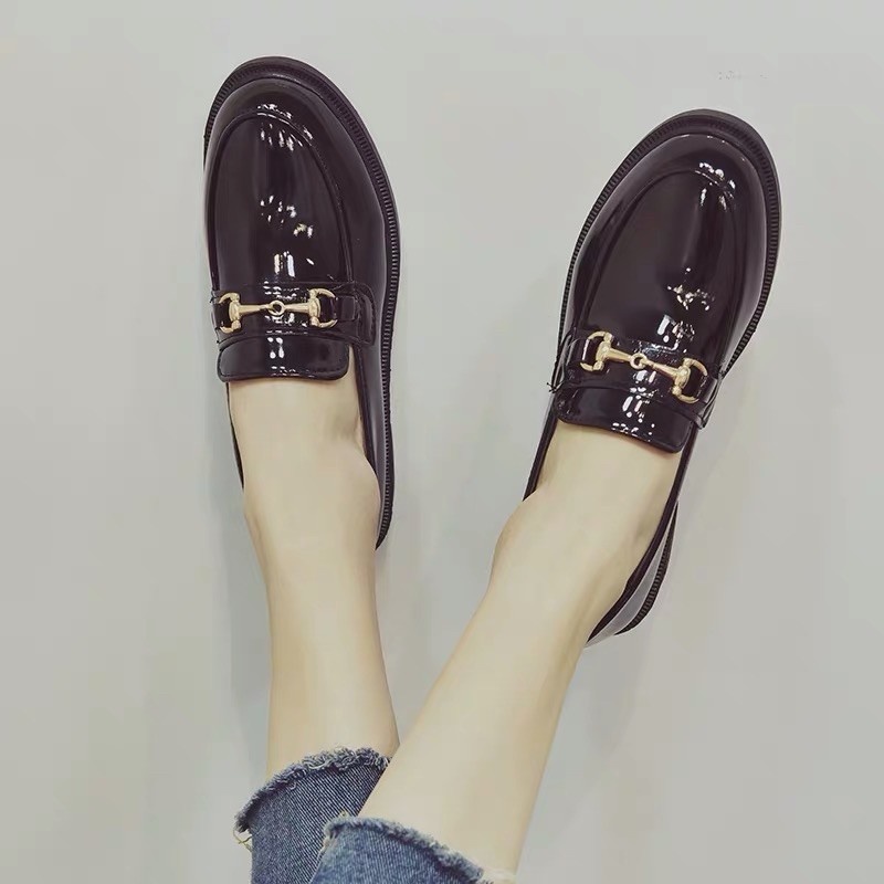 Giày oxford da bóng khoá vàng BIG SIZE 35-43