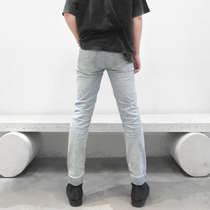 Quần jean nam xanh ✔️ skinny jeans nam ✔️ quần co giãn DADDYST #294 | BigBuy360 - bigbuy360.vn
