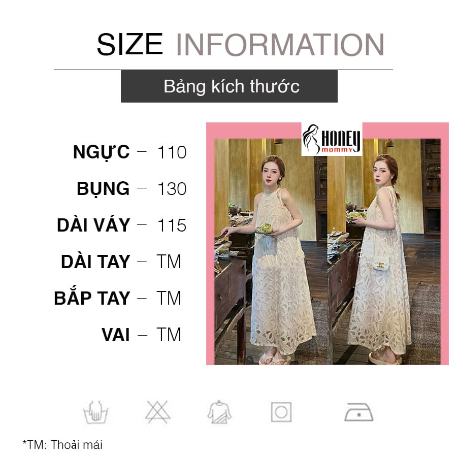 Đầm Bầu Váy Bầu Dự Tiệc Dáng Dài Mùa Hè Sang Chảnh Thiết Kế 2 Dây Đẹp Cao Cấp HD1609 Honey Mommy