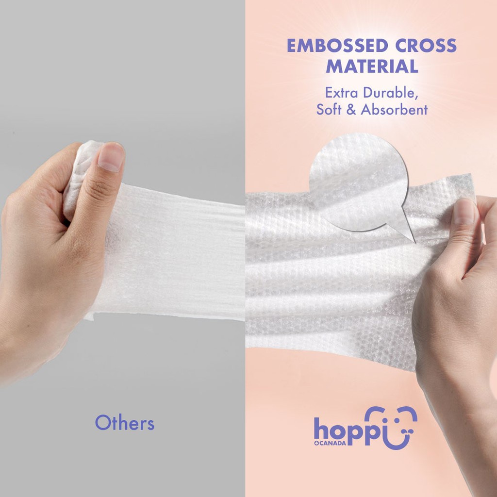 Gói 20 tờ khăn lau GuoGuang Hoppi kháng khuẩn cao cấp cho em bé